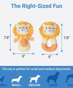 Frisco Lion Plush Multipack Puppy Toy, 2 count -PetNest Shop 245918 PT1. SY630 V1611089594