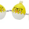 Frisco Easter Hipster Chicks Plush with Rope Dog Toy