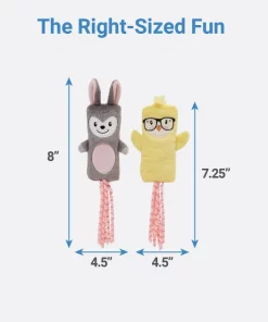 Frisco Easter Bunny & Chick Kicker Cat Toy, 2 count -PetNest Shop 248055 PT1. SY630 V1612633573