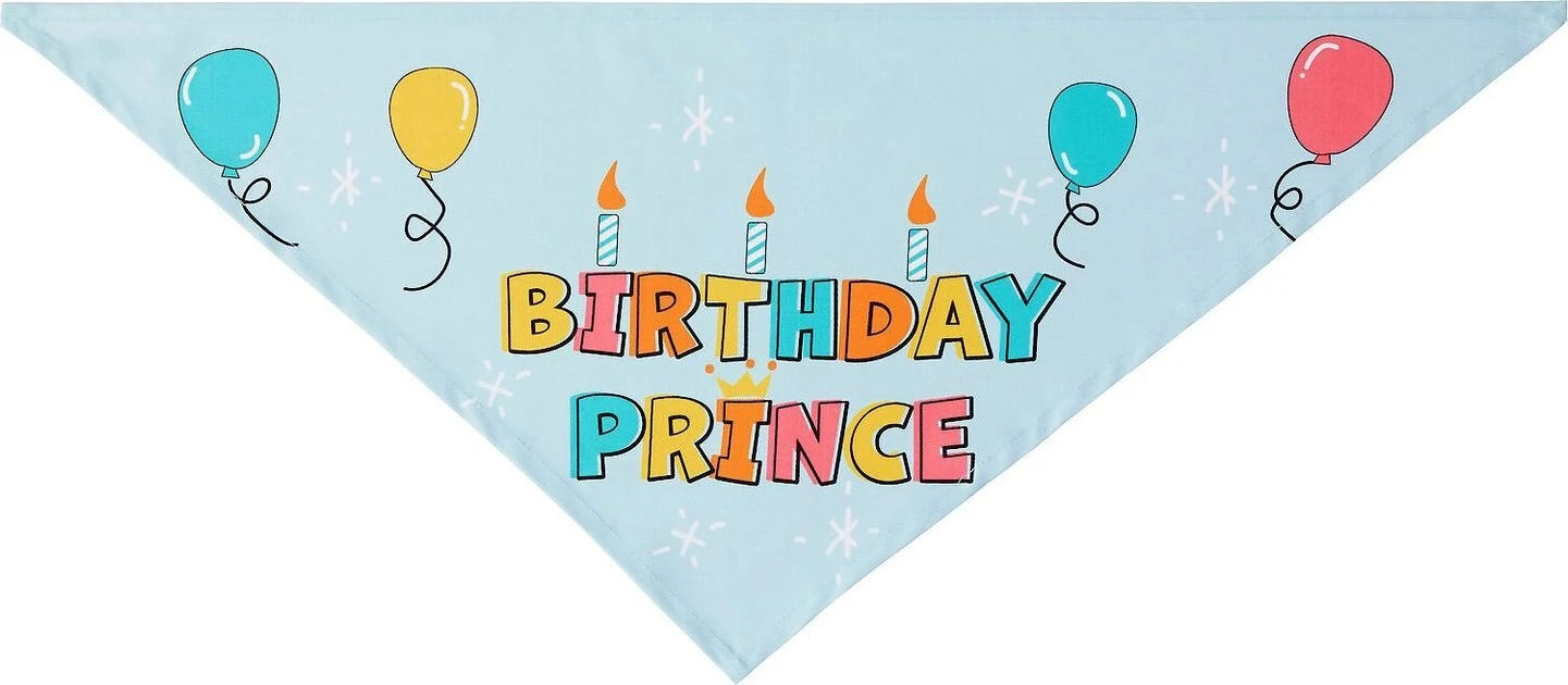 Frisco Birthday Prince Dog & Cat Bandana 5 Frisco Birthday Prince Dog & Cat Bandana - Image 3
