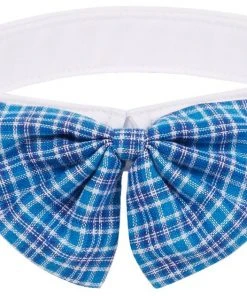 Frisco Plaid Dog & Cat Bow Tie, Blue -PetNest Shop 248727 PT3. SY630 V1614363994