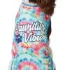 Frisco Pawsitive Vibes Tiedye Print Dog & Cat T-Shirt