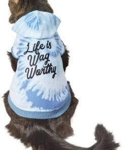 Frisco Life Is Wag Worthy Tiedye Print Dog & Cat Hoodie -PetNest Shop 249093 PT2. SY630 V1644959837