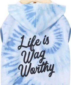 Frisco Life Is Wag Worthy Tiedye Print Dog & Cat Hoodie -PetNest Shop 249093 PT3. SY630 V1644463883