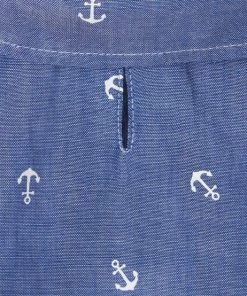 Frisco Anchor Print Chambray Dog & Cat Button Up Shirt -PetNest Shop 249104 PT4. SY630 V1624620153