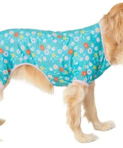 Frisco Teal Floral Dog & Cat Jersey PJs -PetNest Shop 249132 PT2. SY630 V1637674341
