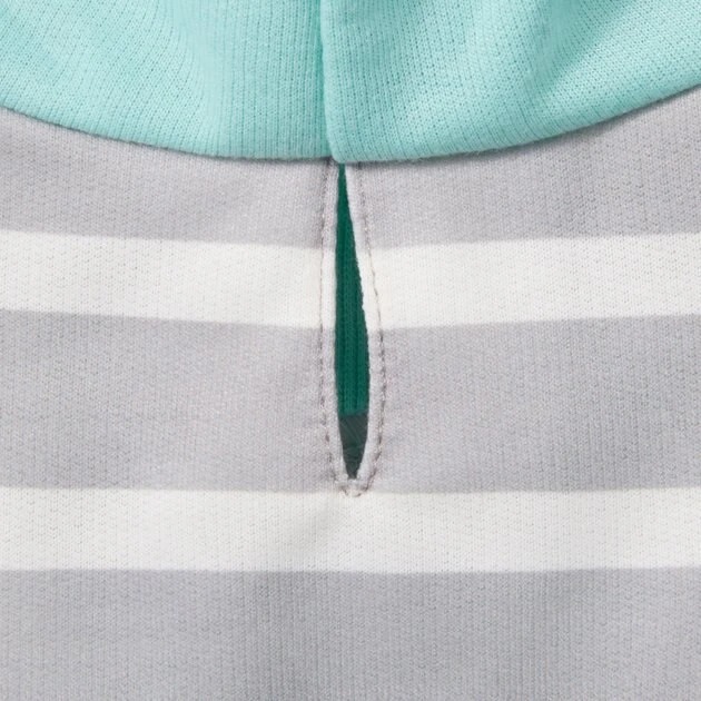 Frisco Striped Colorblock Dog & Cat Hoodie, Teal 7 Frisco Striped Colorblock Dog & Cat Hoodie, Teal - Image 5