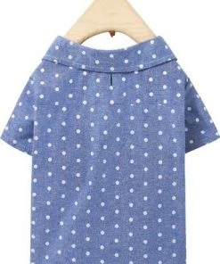 Frisco Polka Dot Chambray Dog & Cat Button Up Shirt -PetNest Shop 249161 PT3. SY630 V1624604866