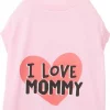 Frisco I Love Mommy Dog & Cat T-Shirt, Pink -PetNest Shop 249270 MAIN. SY630 V1624596469
