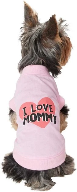 Frisco I Love Mommy Dog & Cat T-Shirt, Pink 5 Frisco I Love Mommy Dog & Cat T-Shirt, Pink - Image 3
