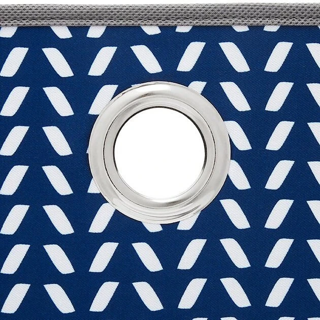 Frisco Square Collapsible Pet Toy Storage Bin, Navy Herringbone 7 Frisco Square Collapsible Pet Toy Storage Bin, Navy Herringbone - Image 5