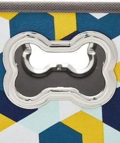 Frisco Rectangle Collapsible Pet Toy Storage Bin, Yellow Geometric -PetNest Shop 250578 PT4. SY630 V1613773591