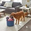 Frisco Round Collapsible Pet Toy Storage Bin, Navy Herringbone 2 Frisco Round Collapsible Pet Toy Storage Bin, Navy Herringbone -PetNest Shop 250583 MAIN. SY630 V1615242733
