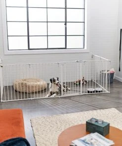 Frisco Steel 8-Panel Configurable Dog Gate & Playpen -PetNest Shop 250602 PT4. SY630 V1615987688