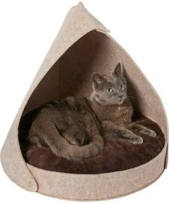 Frisco Felt Removable Hood Cave Cat & Dog Covered Bed -PetNest Shop 251917 PT3. SY630 V1615524484