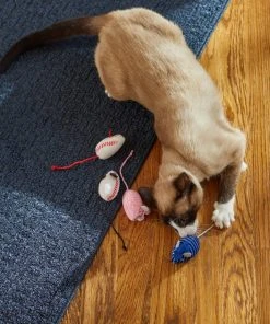 Frisco Baseball Mice Cat Toy, 4 count -PetNest Shop 252740 PT5. SY630 V1615814538