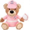 Frisco Baseball Bear Plush Squeaky Dog Toy, Pink -PetNest Shop 252744 MAIN. SY630 V1613158300