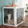 Frisco Double Door Furniture Style Dog Crate, White -PetNest Shop 253031 MAIN. SY630 V1635345766