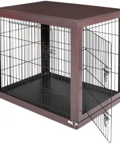 Frisco Double Door Furniture Style Dog Crate, Brown -PetNest Shop 253035 PT2. SY630 V1635345715