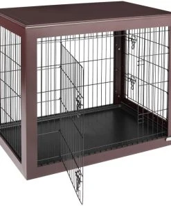 Frisco Double Door Furniture Style Dog Crate, Brown -PetNest Shop 253035 PT3. SY630 V1635346014