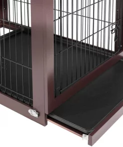 Frisco Double Door Furniture Style Dog Crate, Brown -PetNest Shop 253035 PT4. SY630 V1635345967