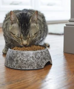 Frisco Black Marble Design Stainless Steel Dog & Cat Bowl -PetNest Shop 253046 PT2. SY630 V1616599598