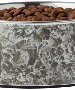 Frisco Black Marble Design Stainless Steel Dog & Cat Bowl -PetNest Shop 253046 PT3. SY630 V1616526403