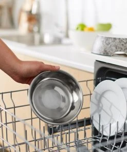 Frisco Black Marble Design Stainless Steel Dog & Cat Bowl -PetNest Shop 253046 PT7. SY630 V1616527026