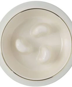 Frisco Melamine Slow Feed Dog & Cat Bowl with Gold Trim, Cream -PetNest Shop 253067 PT4. SY630 V1615313231