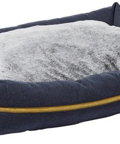 Frisco Faux Felt Reversible Modern Zipper Bolster Cat & Dog Bed -PetNest Shop 255147 PT2. SY630 V1616011933