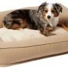 Frisco Faux Felt Orthopedic Rectangular Bolster Dog Bed w/Removable Cover -PetNest Shop 255174 MAIN. SY630 V1657656395
