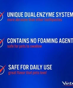 Frisco||Virbac Frisco Flat Plush Squeaking Duck Dog Toy & Virbac C.E.T. Enzymatic Dog & Cat Vanilla-Mint Flavor Toothpaste -PetNest Shop 255473 PT5. SY630 V1616428585