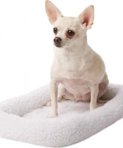 Frisco Fold & Carry Single Door Collapsible Wire Dog Crate & Frisco Quilted Dog Crate Mat, Ivory -PetNest Shop 255487 PT4. SY630 V1604078422