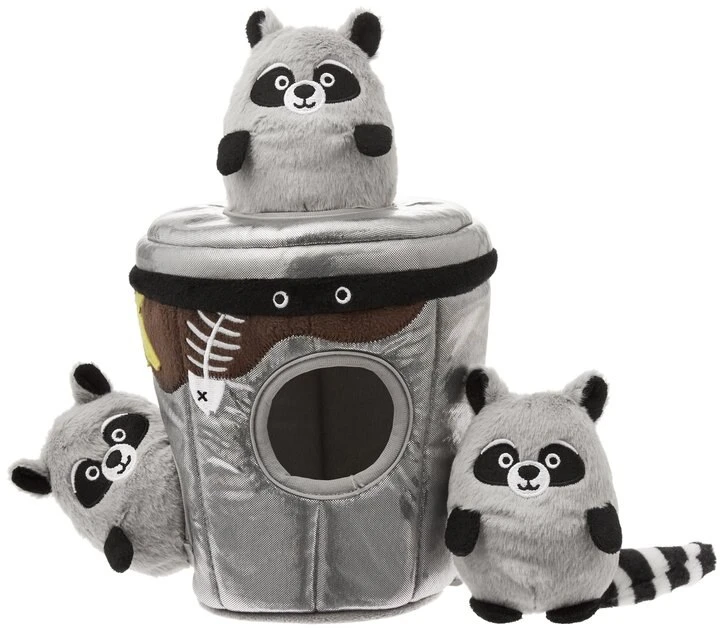 Frisco Hide & Seek Plush Trash Can Puzzle Dog Toy & Frisco Hide & Seek Raccoon Dog Toy Refills, 3-pack 4 Frisco Hide & Seek Plush Trash Can Puzzle Dog Toy & Frisco Hide & Seek Raccoon Dog Toy Refills, 3-pack - Image 2