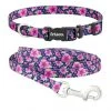 Frisco Midnight Floral Dog Leash & Frisco Midnight Floral Dog Collar -PetNest Shop 255571 MAIN. SY630 V1603545410