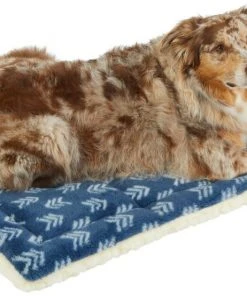 Frisco Plush Tri-fold Arrow Print Dog Crate Mat -PetNest Shop 255995 PT2. SY630 V1616092288