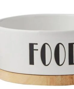 Frisco Ceramic Food Dog & Cat Bowl with Wood Base -PetNest Shop 256042 PT7. SY630 V1615310805 scaled