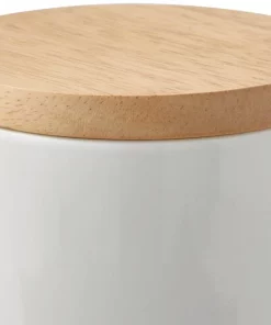 Frisco Ceramic Treat Jar with Wood Lid -PetNest Shop 256050 PT4. SY630 V1616506588