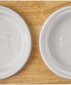 Frisco Ceramic Dog & Cat Double Diner with Elevated Wood Stand, 1.87 Cups -PetNest Shop 256052 PT5. SY630 V1615313559