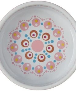 Frisco Kaleidoscope Pattern Non-skid Ceramic Cat Dish, Pink, 1.62 Cup -PetNest Shop 256086 PT4. SY630 V1615312310