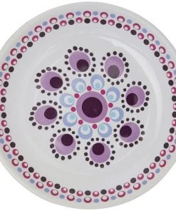 Frisco Kaleidoscope Pattern Non-skid Ceramic Cat Dish, Purple, 0.62 Cup -PetNest Shop 256088 PT4. SY630 V1617042706