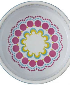 Frisco Kaleidoscope Pattern Non-skid Ceramic Cat Dish, Blue, 1.62 Cups -PetNest Shop 256094 PT4. SY630 V1615312987