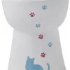 Frisco Cat Print Non-skid Elevated Ceramic Cat Bowl, Tall -PetNest Shop 256098 MAIN. SY630 V1615299993