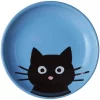 Frisco Cat Face Non-skid Ceramic Cat Dish, Blue, 0.50 Cup -PetNest Shop 256101 MAIN. SY630 V1615321300