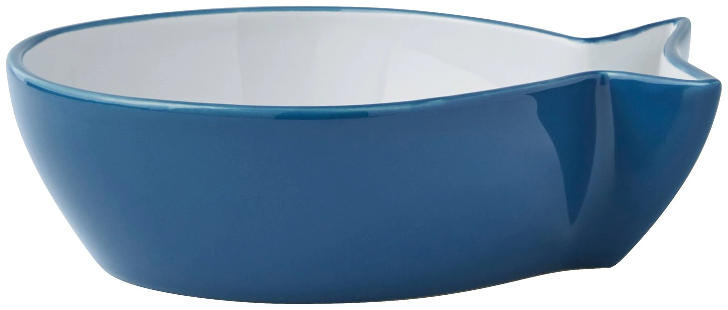 Frisco Fish Shaped Non-skid Ceramic Cat Bowl, 1.37 Cups 3 Frisco Fish Shaped Non-skid Ceramic Cat Bowl, 1.37 Cups