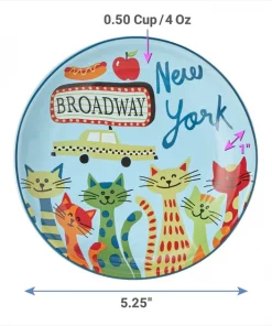 Frisco New York Non-skid Ceramic Cat Dish, 0.62 Cup 11 Frisco New York Non-skid Ceramic Cat Dish, 0.62 Cup -PetNest Shop 256119 PT2. SY630 V1618494754