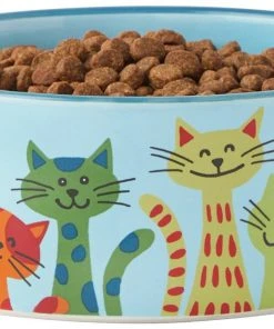 Frisco New York Non-skid Ceramic Cat Bowl, 1.62 Cups -PetNest Shop 256121 PT3. SY630 V1615311114