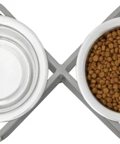 Frisco Diamond Dog & Cat Double Bowl Diner -PetNest Shop 257147 PT3. SY630 V1612367490