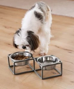 Frisco Diamond Dog & Cat Double Bowl Diner -PetNest Shop 257147 PT8. SY630 V1615840442