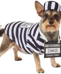 Frisco Prisoner Dog & Cat Costume -PetNest Shop 260931 PT2. SY630 V1625077357